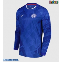 Camisa de Futebol Chelsea Equipamento Principal 2025-26 Manga Comprida